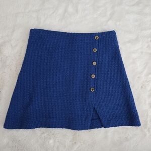 Zara Blue Button-Front Women's Skirt